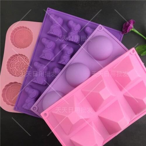 Dog Snd Moon Cake Shape Silicone Mold Chocolate Fondant Mold Baking Tools Cake Decorating Tool Kitchenware