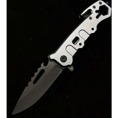 Tactical Folding Knife Titanium Ion Multi-function Folding Knife Outdoor Camping Hunting Rescue Window Breaker High Hardness