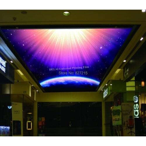 U-5033 universal clouds printing film new decoration material with similar function as ceiling tiles