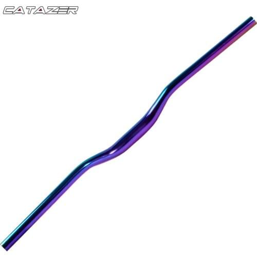 Bicycle Swallow Handlebar AM MTB XC DH 31.8*750mm Laser Racing Bike Handlebar Colorful Mountain Road Bike Handlebar
