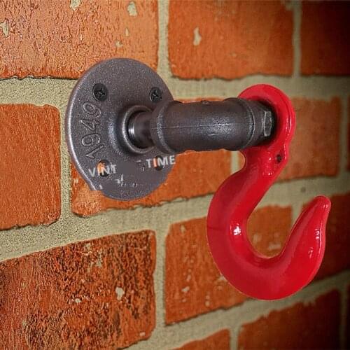 Vintage Heavy Industrial Loft Pipe Wall Hook Interior Decor Bathroom Decor Steampunk Decor Wall Hook Hat Rack Holder Coat Hanger