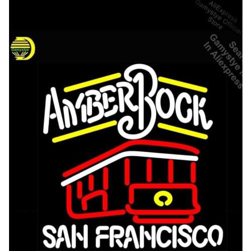 Amber Bock San Francisco Neon Sign neon Light Sign galss tubes Commercial Recreation Rooms Neon Beer Signs Tube Neon Shop brand