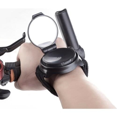 Wearable Bicycle Rearview Mirror 360 Degree Adjustable WristBand Rear View Mirror MTB Road Bike Safety Cycling Accessories New