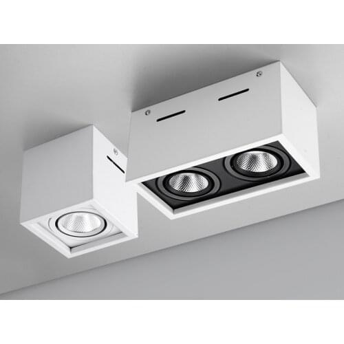 1 high-quality black and white bright decorative edge LED COB dimmable downlight ac85-265V 10W 20W LED ceiling spotlight