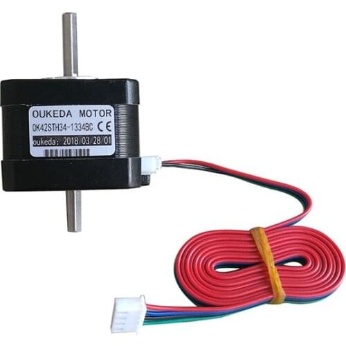 42 stepper motor double shaft 0.32Nm 1.8 degrees 42 double shaft motor 42BYGH34 double shaft motor