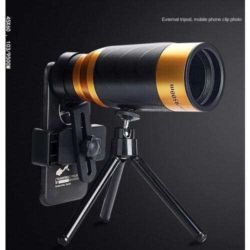 45x60 monoculars HD high magnification large eyepiece outdoor portable mobile phone camera Telescope For Hunting Golf Shooting
