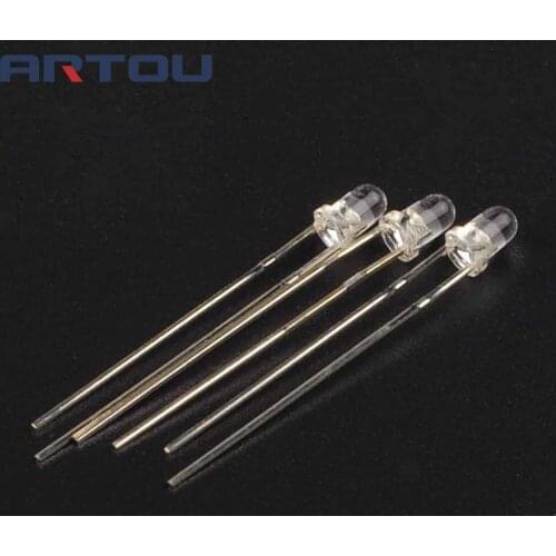50PCS LED 3mm 940nm IR Infrared Emitting Diode Round Tube Light Lamp Water Clear Emitter Emission