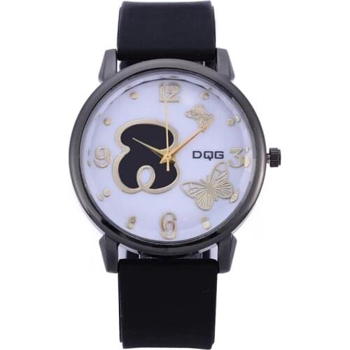Men Watch Fashion Luxury Bear Leather Watches Women Men casual dress quartz wristwatch Clock reloj mujer relogio feminino