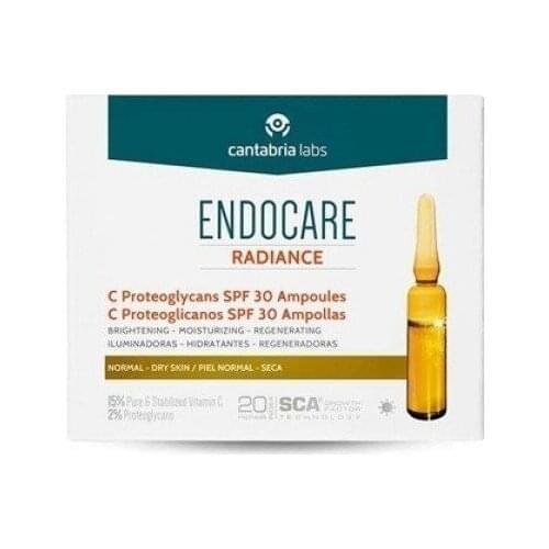 ENDOCARE RADIANCE SPF 30 PIEL NORMAL-SECA 10 AMPOLLASX2ML