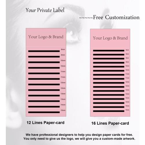 Your Private Label Own LOGO Free Design Individual Classic Soft Natural Eyelash Extension Large Order Is Very Cheap