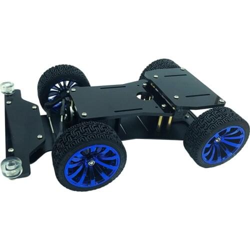 Intelligent Car Metal Chassis Steering Wheel Drive Motor