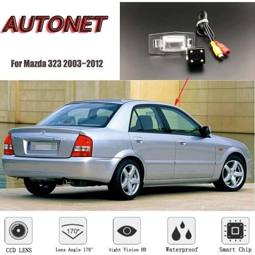 AUTONET Rear View camera For Mazda 323 2003~2012/CCD/Night Vision/Reverse Camera/Backup Camera/license plate camera