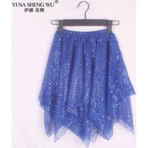 Grils Belly dance costumes 8 colors Short Skirt Senior Sexy chiffon bellydance Skirt for Girls belly dancing clothes Skirts New