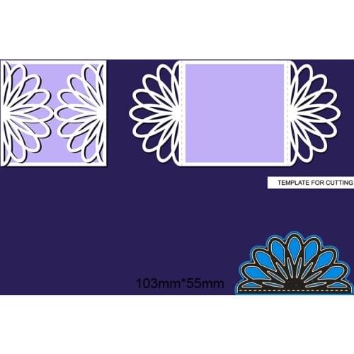 Metal Cutting Dies Flower frame New Scrapbook paper Decoration Embossing DIY Paper Card Craft 103*55mm