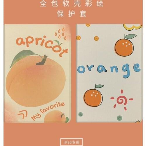 Cute Orange for IPad AIR 2 3 10.5 Pro 201910.2 Inch Case for IPad 2017 2018 9.7 Mini 5 Cover Capa