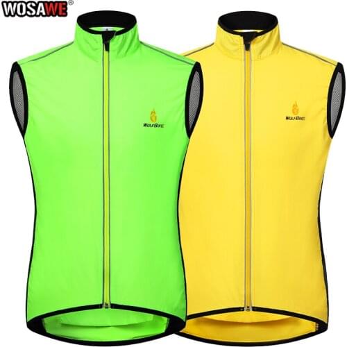 WOSAWE Motorcycle Riding Vest Windproof Quick Dry Motocross Motobike Bicycle Cycling Vest Reflecketive Pocket