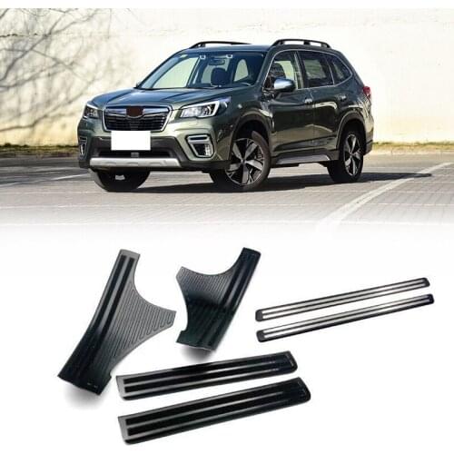 Car Inside Door Sill Scuff Plate Cover Trims Fit for Subaru Forester 2019