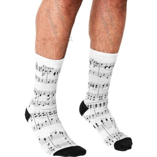 Mens socks Funny Jazz Music Festival Printed Socks Men harajuku Happy hip hop Novelty cute boys Crew Casual Crazy Socks for men