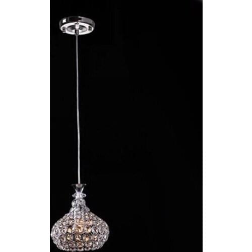 Single Head 5w AC85-265v modern crystal pendant light lustres pendentes home decor fixture lighting Dia18cm crystal lamp