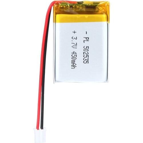 YDL 3.7V 450mAh 502535 Rechargeable Lipo Battery JST Connector