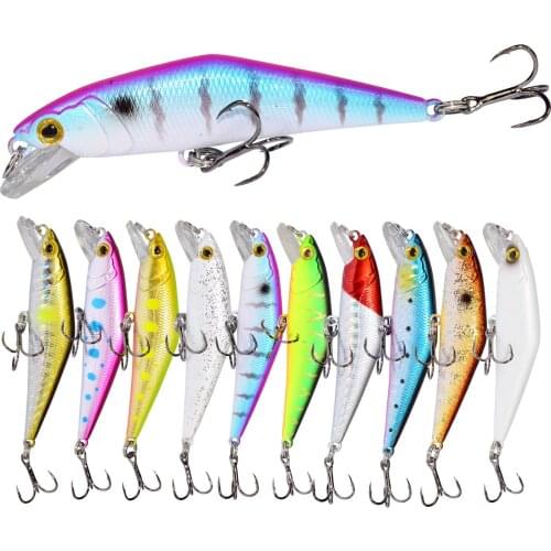 Afishlure Minnow Lure Trout Bass Artificial Bait D Contact Wobblers Bass Fishing