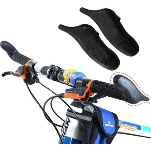 A Pair Mountain OX Horn Shape Bar Ends MTB Road Bicycle Rubber Handlebar Steering-Wheel Bike Accessories Pecas Para Bicicleta