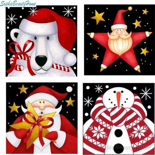 Christmas Gift 5D DIY Diamond Paint Cross Stitch Card Snowman Craft Embroidery Diamond Painting 3D Diamond Mosaic Home Your Home