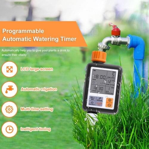 LED Convenient Micro Irrigation Set Watering Flower Automatic Water Spraying Controller Timer Electronic Sprinkler Timer Garden