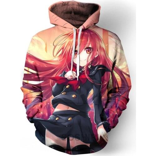 SOSHIRL Fire Angel Hoodie Kawaii Cute Anime Girl Unisex Sweatshirt Hipster Man Winter Hoodies Funny Harajuku Classic Pullovers