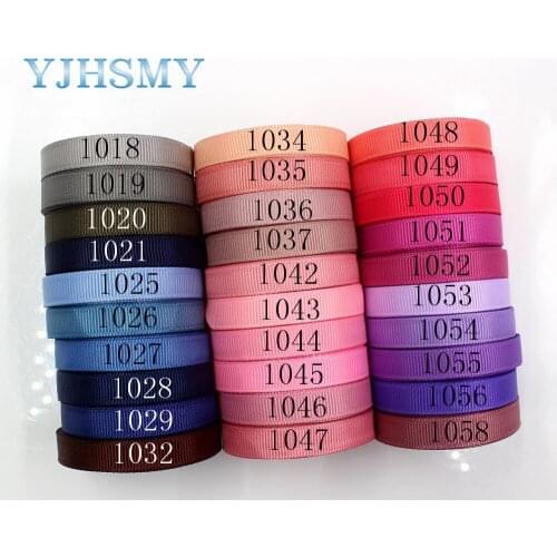 Solid Color Printed Grosgrain Ribbons J-181010-3 10MM 5Yards,DIY Handmade Hairbows Garment Accessories Wedding Party Decoration