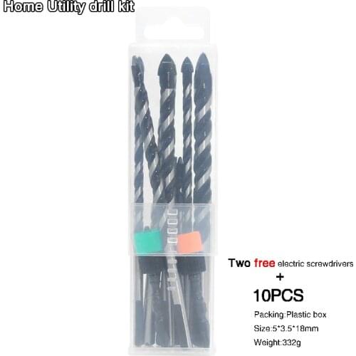 Home Decoration DIY Punch Bit Sets Multi-Material Triangle Drill Bit Hard Alloy Drill For Glass Tile Concrete Hole Opener