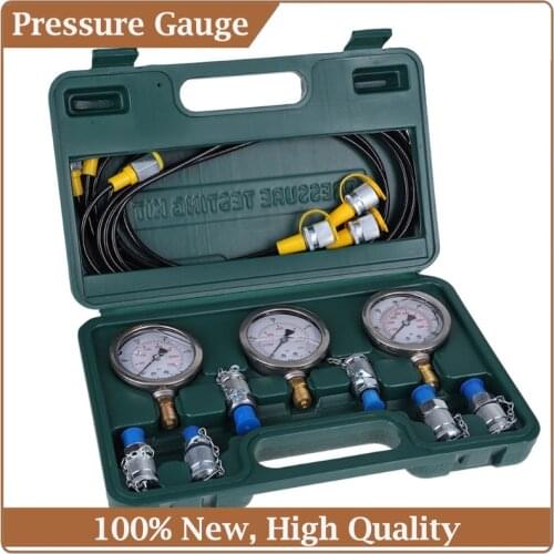 High Quality Hydraulic Pressure Guage Excavator Hydraulic Pressure Test Kit With Testing Hose Coupling And Gauge Tools