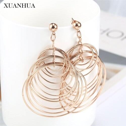 XUANHUA Stainless Steel Jewelry Woman Steel Ring Earrings For Women Jewelry Accessories Earings Fashion Jewelry Mass Effect
