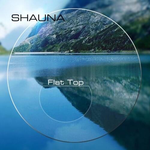 SHAUNA 1.56 Prescription CR-39 Resin Aspheric Glasses Lenses Presbyopia Double Light Myopia Hyperopia Lens Flat-Top Dome