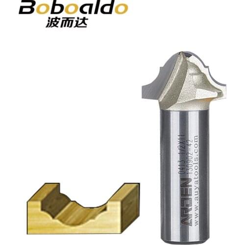 1pcs 1/2 Classical Plunge Cutter Miniature Molding Bits Solid Tungsten Steel Carbide Slotted Woodworking Tools Arden Router Bit