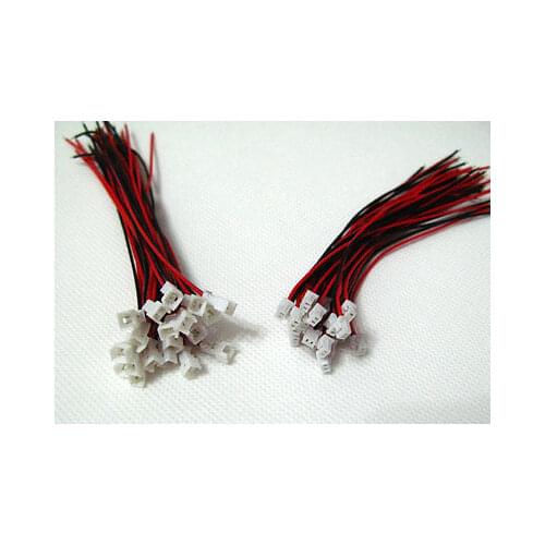 30 SETS Micro JST 1.25 2-Pin Male&Female Connector plug with Wires Cables