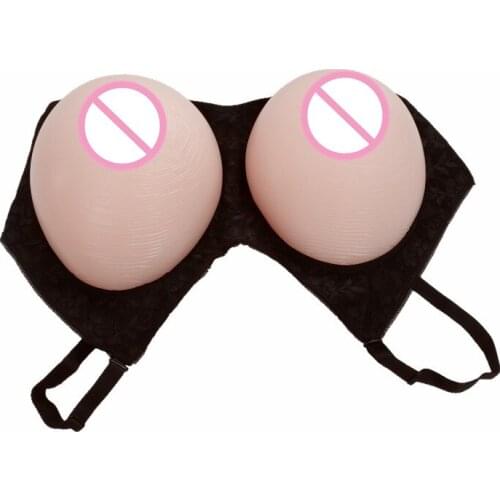 600g to 1200gg/pair Size 32 to 38 100% Silicone Breast Forms Artificial Silicone Fake Breast Transvestism Dressed As Woman