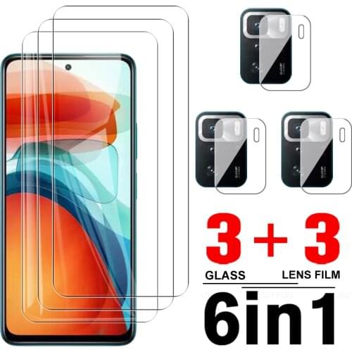 6in1 9D Tempered Glass Case For Poco X3 GT Lens Film For Xiaomi Poco X3 GT X3GT Pocco X3 Pro X3 NFC M3 Pro 5G F3 Protector Glass