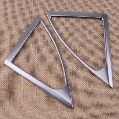 CITALL 1 Pair A Pillar Car Interior Door Stereo Speaker Cover Trim Ring Matte Silver Fit For Peugeot 5008 3008 GT 2017 2018