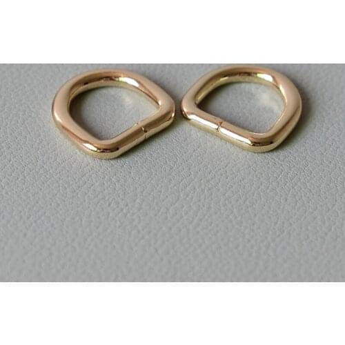 10 Pcs/Lot D-shaped Buckle Unwelded D ring For 5/8Inch(15mm) Webbing Durable Connect Buckle Flat D Rings Diy Collar Accessories