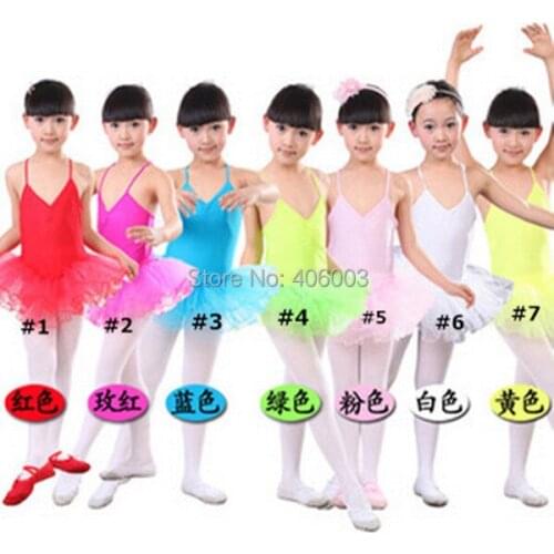 Kids professional ballet tutu girl ballet dress for children white girls dress