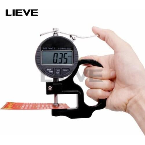 0.01/0.001mm Electronic Thickness Gauge 12.7mm Digital Micrometer Thickness Meter Micrometro Thickness Tester RS232 Data Output