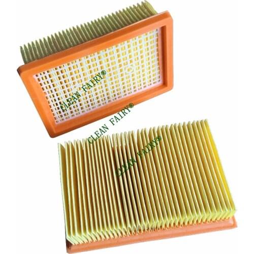 Cleanfairy 2pcs Flat-Pleated HEPA Filter Compatible with KARCHER MV4 MV5 MV6 Replacement for 2.863-005.0