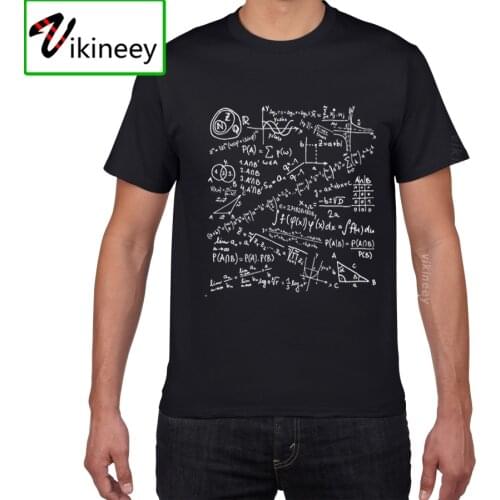 Math Formulas Science tshirt Men Cotton Novelty Funny T-Shirt Men cool Summer Novelty Tee shirt Homme GEEK Top Tee men clothes