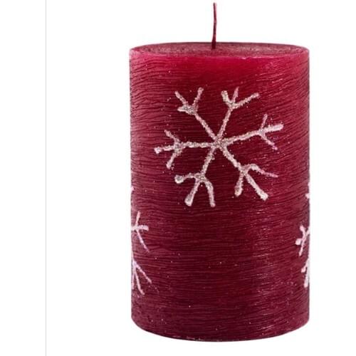 Horizon Candle Christmas Special Candle Card Them Pattern Red
