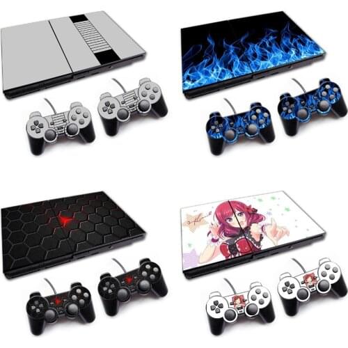 Customized Vinyl Controller Skin Sticker Covers for PS2 slim 70000 series