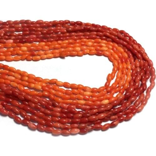 Artificial coral Beadeds Oval shape isolation loose beads For jewelry making DIY bracelet necklace semi-finished accessorie