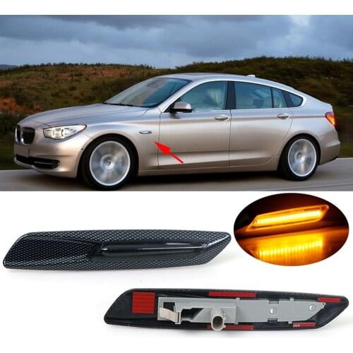 K-Car Amber 12V LED Side Marker Light For BMW 1 3 5 Series F30/E90/E91/E92/E93/E46 E60/E61For BMW F10 Style Turn Signal Lights