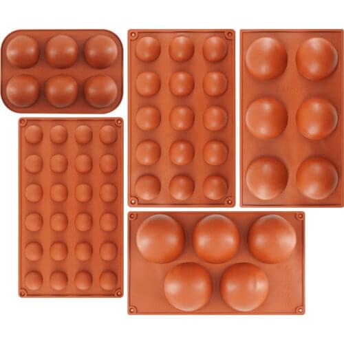 3D Ball Round Half Sphere Silicone Molds for DIY Baking Pudding Mousse Chocolate Cake Mold Kitchen Accessories Tools
