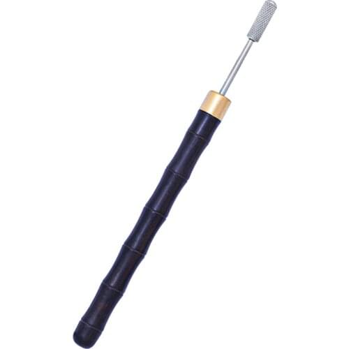 LMDZ 1Pc Black Leather Edge oil Painting Tool,Roller Pen Leather DIY Handmade Craft for Leather Painting and DIY